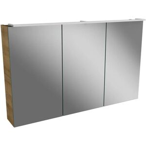 Lanzet Spiegelschrank 120 cm mit LED-Leuchte L5.1 und 3 Türen