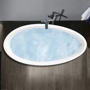 Villeroy & Boch Aveo Badewanne 190 x 95 cm, Combipool Comfort, Technik Position 1, mit Trio Ablaufgarnitur