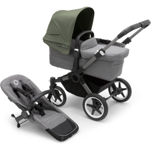 Bugaboo Donkey 5 Mono-Kinderwagen mit Liegewanne und Sitz Green