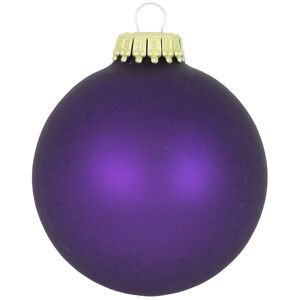 Weihnachtsbaumkugel KREBS GLAS LAUSCHA "CBK70273, Weihnachtsdeko, Christbaumschmuck, Christbaumkugeln Glas", lila (flieder), Ø:7cm, Glas, Weihnachtsbaumkugeln