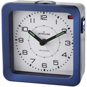 Funkwecker ATRIUM "A660-5", silber (blau, silberfarben), Wecker, Quarzwecker, Schlafzimmer, Snooze, Leuchtzeiger