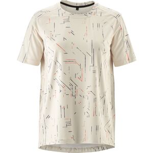Radtrikot GONSO "Trail Jersey W", Damen, Gr. 36, grau (hellgrau), 88% Polyester (recycelt), 12% Elasthan, Rundhals, Kurzarm, Trikots, Damen Fahrradtrikot kurzarm, lässiges MTB-Shirt, Quick-Dry, Slim fit