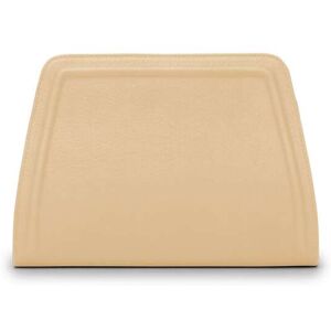 Schultertasche GRETCHEN "Lyra Clutch Two", Damen, Gr. B/H/T: 25cm x 20cm x 20cm, beige (sand), Leder, Taschen, aus italienischem Kalbsleder