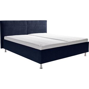 Polsterbett ALINA "Steven", blau (dunkelblau tcm 96), B:198cm H:106cm L:210cm, Struktur fein TCM (100% Polyester), Betten, wahlweise mit Matratze und Lattenrost, in diversen Ausführungen