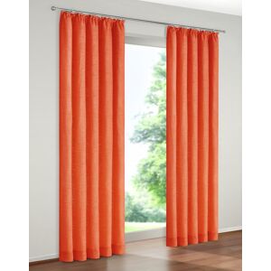 Vorhang WIRTH "Tromsö" Gardinen Gr. 200 cm, Kräuselband, 172 cm, orange (terra) Kräuselband