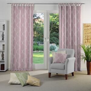 Vorhang WIRTH "Lahstedt" Gr. 3, rosa, B:135cm H:225cm, Jacquard, Polyacryl, Polyester, Gardinen