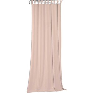 Vorhang WIRTH "Sunday" Gardinen Gr. 365 cm, Schlaufen, 142 cm, rosa Schlaufen nach Maß