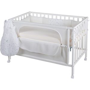 Babybett ROBA "Room Bed, safe asleep, Sternenzauber weiß" Gr. Liegefläche B/L: 60 cm x 120 cm, kein Härtegrad, weiß Baby Babybetten Gitterbetten