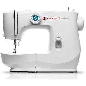 SINGER Freiarm-Nähmaschine "M2105", weiß, B:38,5cm H:29cm T:18,7cm, Nähmaschinen