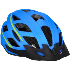 Fahrradhelm FISCHER FAHRRAD "Urban Montis S/M" Gr. L, blau, Helme, L/XL Kopfumfang: 58cm - 61cm, Verstellbarer Innenring-System; mit beleuchtetem Innenring-System
