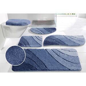 Badematte MY HOME "Josie, Badvorleger, Badezimmer Teppich" Gr. 6, blau (verlauf blau), H:20mm, Polyester, Badematten, Badteppich, Badematten, rechteckig, rund & als 3-tlg. Set erhältlich