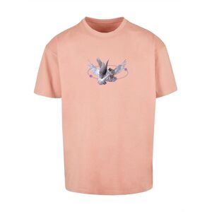 Kurzarmshirt "Upscale by Mister Tee Herren Vive la Liberte Oversize Tee", Herren, Gr. 3XL, gelb (amber), 100% Baumwolle, UPSCALE BY MISTER TEE, unifarben, casual, oversize, Rundhals, Kurzarm, Shirts
