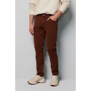 Chinos MEYER "Five-Pocket-Hose", Herren, Gr. 40, Länge 32, rosa (kupfer), 97% Baumwolle;3% Elasthan, unifarben, slim fit lang, Hosen, im unifarbenen Design
