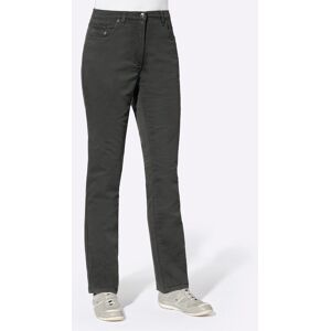 Bequeme Jeans CASUAL LOOKS, Damen, Gr. 24, Kurzgrößen, grau (graphit), 98% Baumwolle, 2% Elasthan, unifarben, lang, Jeans