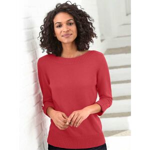 3/4 Arm-Pullover CASUAL LOOKS "Pullover" Gr. 38, rot (korallenrot) Damen Pullover