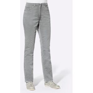 Bequeme Jeans CASUAL LOOKS, Damen, Gr. 54, Normalgrößen, grau (steingrau), 98% Baumwolle, 2% Elasthan, unifarben, lang, Jeans
