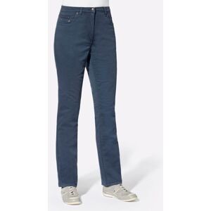 Bequeme Jeans CASUAL LOOKS, Damen, Gr. 40, Normalgrößen, blau (dunkelblau), 98% Baumwolle, 2% Elasthan, unifarben, lang, Jeans