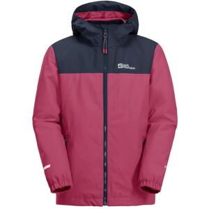 3-in-1-Funktionsjacke JACK WOLFSKIN "SNOWCURL 3IN1 JACKET K" Gr. 164, pink (dark, fuchsia) Kinder Jacken Westen