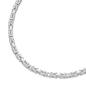 Königskette SMART JEWEL "Königskette massiv, Silber 925" Halsketten Gr. 50 cm, Silber 925 (Sterlingsilber), silberfarben (silber) Damen Königsketten