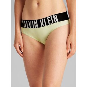 Bikinislip "BIKINI", Damen, Gr. S (36), grün (lime cream), Obermaterial: 82% Polyamid, 18% Elasthan, CALVIN KLEIN UNDERWEAR, körpernah, Unterhosen, mit großem Logo