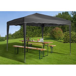 Faltpavillon KONIFERA Pavillons Gr. B/H/T: 300 cm x 250 cm x 300 cm, grau (anthrazit) Campingpavillons BxT: 300x300 cm, inkl. Tragetasche