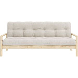 Schlafsofa KARUP DESIGN "KNOB", weiß (ivory), B:205cm H:79cm T:95cm, Matratzenmaterialzusammensetzung: Futonmatratze mit Knopfheftung, Höhe 14 cm, aus recyceleten Mischfasern mit einem Kern aus 4 cm Schaumstoff. Matratzenfüllung: Baumwoll-Mix-Füllung 90-9