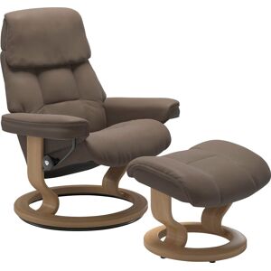 Relaxsessel STRESSLESS "Ruby", braun (mole batick), B:74cm H:97cm T:74cm, Leder BATICK: BATICK ist ein leicht korrigiertes, durchgefärbtes und genarbtes Möbelleder, bei dem die meisten Unebenheiten und Spuren in der Regel entfernt wurden., Leder PALOMA: P