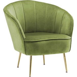 Sessel KAYOOM "Poola 100, gemütlicher Cocktail-Sessel, edler Samtbezug", grün (pistachio, grün), B:76cm H:78cm T:67cm, Bezug: 100% Polyester (Samt) / Korpus: Sperrholz/ Gestell: Eisen, Sessel, Polstersessel Einzelsessel, samtweich, gesteppt, gemütlich, ti