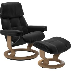 Relaxsessel STRESSLESS "Ruby", schwarz (schwarz batick), B:88cm H:99cm T:77cm, Leder BATICK: Batick ist ein leicht korrigiertes, durchgefärbtes und genarbtes Möbelleder, bei dem die meisten Unebenheiten und Spuren in der Regel entfernt wurden. Batick wird