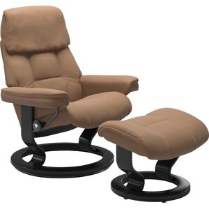 Relaxsessel STRESSLESS "Ruby", braun (latte batick), B:88cm H:99cm T:77cm, Leder BATICK: BATICK ist ein leicht korrigiertes, durchgefärbtes und genarbtes Möbelleder, bei dem die meisten Unebenheiten und Spuren in der Regel entfernt wurden., Leder PALOMA: