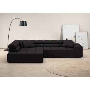 Ecksofa INOSIGN "Ancona incl. Kopfteilverstellung, OTTOs Choice, Breite 319cm, L-Form", grau, B:319cm H:70cm T:215cm, Struktur (85% Polyester, 15% Viskose), Luxus-Microfaser weich (98% Polyester, 2% Nylon), Velours (100% Polyester), Sofas, wahlweise motor