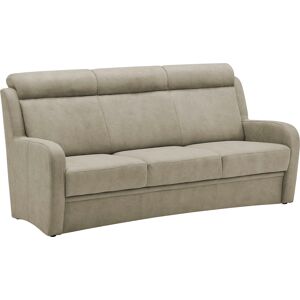 3-Sitzer VILLA BECK "Varese", grün (14 stone), B:195cm H:99cm T:83cm, Flachgewebe 96, 6 Polyester, 3, 4% Polyamid, Microfaser 100% Polyester, Sofas, Kopfteilverstellung, wahlweise mit Sitzvorzug, in Sitzhöhe 46 cm, Topseller
