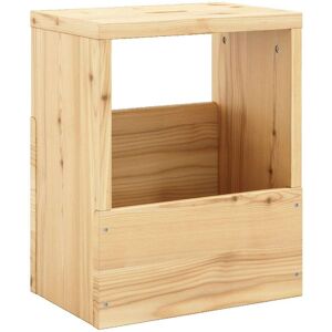 Beistelltisch KARUP DESIGN "GRAB-IT Stuhl, Hocker, Ablage, Aufbewahrung, Wandregal, Abstelltisch", beige (natur), B:36,5cm H:45cm T:24cm, Tische, Beistelltisch mit Stauraum, Mehrzweck, zum Mitnehmen, Kiefer massiv