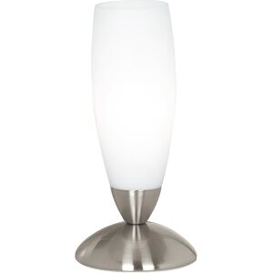 EGLO Tischleuchte "SLIM", weiß (nickelfarben, weiß), Ø 7cm H: 22cm, Lampen