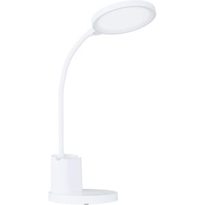 EGLO Tischleuchte "BROLINI", weiß, Ø 15,00cm H: 55,00cm, Lampen, Tischleuchte in weiß aus Kunststoff - 2,1W - warmweiß - kaltweiß, Schreibtischlampe