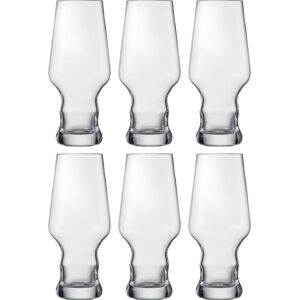 Bierglas EISCH GERMANY "Craft Beer Becher", transparent, H:18cm, Kristallglas, Trinkgefäße, bleifrei, 450 ml, 6-teilig