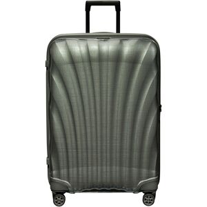 Hartschalen-Trolley SAMSONITE "C-LITE, verschiedene Größen und Farben", Gr. B/H/T: 51cm x 75cm x 31cm 94 l, grün (metallic grün), Polypropylen, unifarben, Koffer, Reisekoffer Aufgabegepäck Trolley TSA-Zahlenschloss Made in Europe
