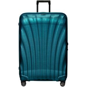 Hartschalen-Trolley SAMSONITE "C-LITE, verschiedene Größen und Farben", Gr. B/H/T: 55cm x 81cm x 34cm 123 l, blau (petrol blau), Polypropylen, unifarben, Koffer, Reisekoffer Aufgabegepäck Trolley TSA-Zahlenschloss Made in Europe