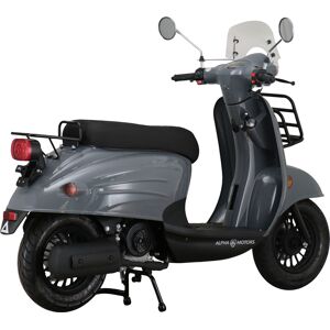 Motorroller ALPHA MOTORS "Adria" & Mofas grau Motorroller inkl. Windschild