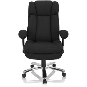 hjh OFFICE BUILDER XXL I Stoff - XXL Drehstuhl Schwarz
