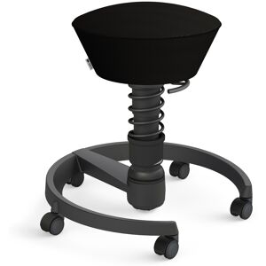 Aeris – Impulsmöbel AERIS SWOPPER AIR MIT ROLLEN - Swopper Low Schwarz Gestell Schwarz Mesh-Gewebe AIR