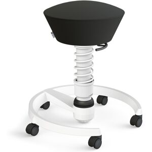 Aeris – Impulsmöbel AERIS SWOPPER MIT ROLLEN - Swopper Standard Kunstleder Schwarz Gestell Weiß