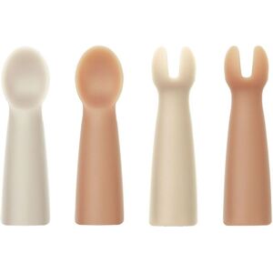 Liewood Besteck - 4er-Pack - Silikon - Terra - Rose Multi Mix