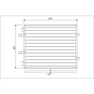 Valeo Kondensator, Klimaanlage Für Renault Vauxhall Opel 93862283 4419021 8200895918 814172