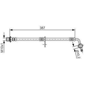 Bosch Bremsschlauch BOSCH 1 987 481 550
