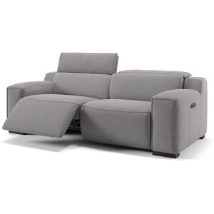 sofanella 3-Sitzer LORETO Stoff Sofa Relaxfunktion 204x76x104 grau