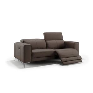 sofanella Ledercouch CUPELLO 3-Sitzer Sofa 194x74x107cm Braun