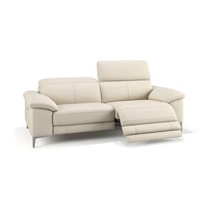 sofanella Ledercouch SIENA 3-Sitzer Sofa 202x105x75cm Beige