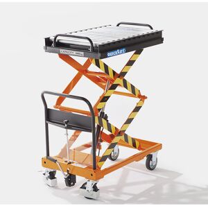 Rollenbahn, für Plattform-LxB 800 x 500 mm, Rollen-Ø 38 mm kaiserkraft
