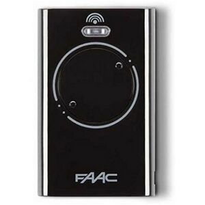 Faac Fernbedienung 2 Kanäle Xt2 433mhz Schwarz Rolling Code Slh Lr 7870071